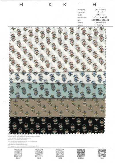 7027-645-1 80 Batist Provence kleines Muster