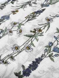 3027-650-1 60 Rasenstreifen-Blumenmuster[Textilgewebe] HOKKOH Unterfoto