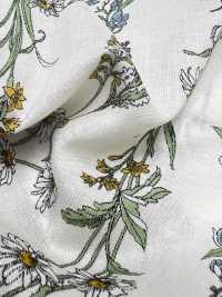 3027-650-1 60 Rasenstreifen-Blumenmuster[Textilgewebe] HOKKOH Unterfoto