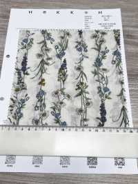 3027-650-1 60 Rasenstreifen-Blumenmuster[Textilgewebe] HOKKOH Unterfoto