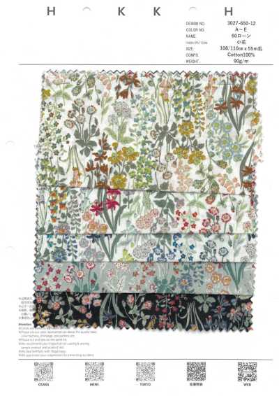 3027-650-12 60s Batist mit kleinen Blumen