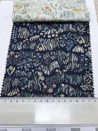 4027-660-1 60 Rasenkurven, Horizontale Streifen, Kleine Blumen[Textilgewebe] HOKKOH Unterfoto