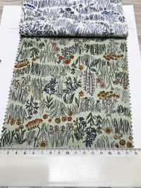 4027-660-1 60 Rasenkurven, Horizontale Streifen, Kleine Blumen[Textilgewebe] HOKKOH Unterfoto