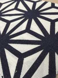 850609 Lawn Indigo Kollektion Hanfblattmuster[Textilgewebe] VANCET Unterfoto