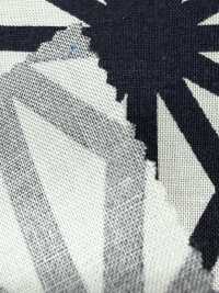 850609 Lawn Indigo Kollektion Hanfblattmuster[Textilgewebe] VANCET Unterfoto