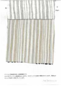 2907 Yoryu (Wrinkle Crepe) Streifen[Textilgewebe] Feine Textilien Unterfoto