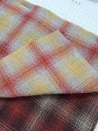 7236 Wollgaze Ombre-Karo[Textilgewebe] Feine Textilien Unterfoto