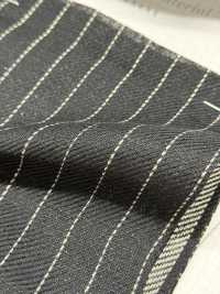 7777 Dunkel Karierter Twill-Leinen[Textilgewebe] Feine Textilien Unterfoto