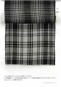 7777 Dunkel Karierter Twill-Leinen[Textilgewebe] Feine Textilien Unterfoto