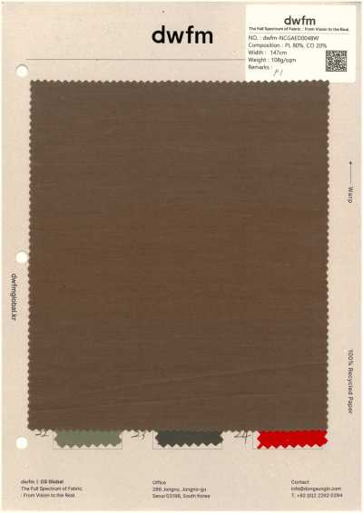 DWFM-NCGAED0048W Knitterfreier, Hochgewebter Stoff