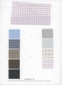 3SG047 Karierter Popeline Aus Bio-Baumwolle[Textilgewebe] Chambray Unterfoto