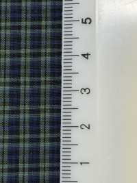 3SG043 Kariertes Popelinegewebe Aus Bio-Baumwolle[Textilgewebe] Chambray Unterfoto