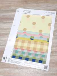 AP65801 Gepunkteter Und Kariert Bedruckter Cord (Ganze Rolle)[Textil / Stoff] COSMO TEXTILE Weitere Fotos