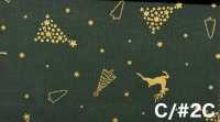 AP65802 Merry Christmas GOLD-Druck Bettwäsche (Rolle)[Textil / Stoff] COSMO TEXTILE Weitere Fotos