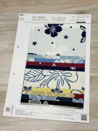 AP65804 Tropischer Blumenprint T/C-Kernzwirn (Rolle)[Textil / Stoff] COSMO TEXTILE Weitere Fotos