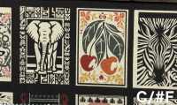 NN2336 RETONO Un/nö African Panel Print Bettwäsche (Rolle)[Textilien / Stoffe] COSMO TEXTILE Weitere Fotos