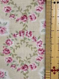 RU2530 RURU BOUQUET Rosenkranz-Print bettwäsche (Rolle)[Textilien / Stoffe] COSMO TEXTILE Weitere Fotos