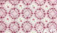 RU2530 RURU BOUQUET Rosenkranz-Print bettwäsche (Rolle)[Textilien / Stoffe] COSMO TEXTILE Weitere Fotos