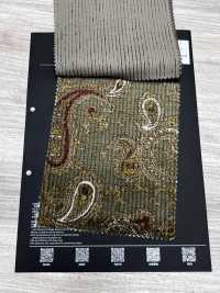 5025-1373-1 Baumwoll-Viskose-Dobby-Cord mit Paisley-Muster[Textilien / Stoffe] HOKKOH Weitere Fotos