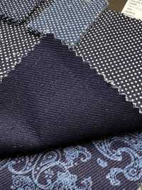 5-WABASH-DRL Indigo-Entladungsdruck Polka Dots/Bandana/gepunktetes Karomuster/Fliegende Raute[Textilien / Stoffe] HOKKOH Weitere Fotos