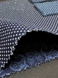 5-WABASH-DRL Indigo-Entladungsdruck Polka Dots/Bandana/gepunktetes Karomuster/Fliegende Raute[Textilien / Stoffe] HOKKOH Weitere Fotos