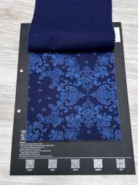 5-WABASH-DRL Indigo-Entladungsdruck Polka Dots/Bandana/gepunktetes Karomuster/Fliegende Raute[Textilien / Stoffe] HOKKOH Weitere Fotos