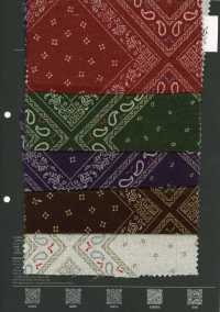 5026-310-1 Bandana Cross-Off Brace Clip, Mehrfarbiges Bandana-Muster[Textilien / Stoffe] HOKKOH Weitere Fotos