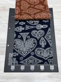 5026-1330-1 Bandana-Stoff Off-Discharge-Druck Trump Paisley[Textilien / Stoffe] HOKKOH Weitere Fotos