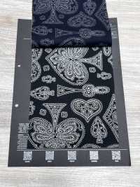 5026-1330-1 Bandana-Stoff Off-Discharge-Druck Trump Paisley[Textilien / Stoffe] HOKKOH Weitere Fotos