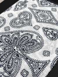 5026-1330-1 Bandana-Stoff Off-Discharge-Druck Trump Paisley[Textilien / Stoffe] HOKKOH Weitere Fotos