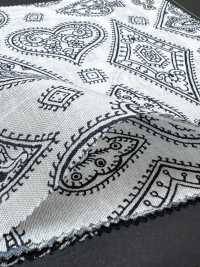 5026-1330-1 Bandana-Stoff Off-Discharge-Druck Trump Paisley[Textilien / Stoffe] HOKKOH Weitere Fotos
