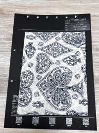 5026-1330-1 Bandana-Stoff Off-Discharge-Druck Trump Paisley[Textilien / Stoffe] HOKKOH Weitere Fotos