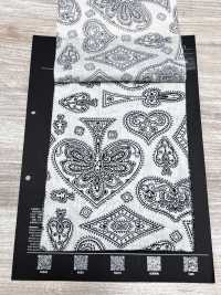 5026-1330-1 Bandana-Stoff Off-Discharge-Druck Trump Paisley[Textilien / Stoffe] HOKKOH Weitere Fotos