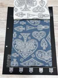 5026-1330-1 Bandana-Stoff Off-Discharge-Druck Trump Paisley[Textilien / Stoffe] HOKKOH Weitere Fotos