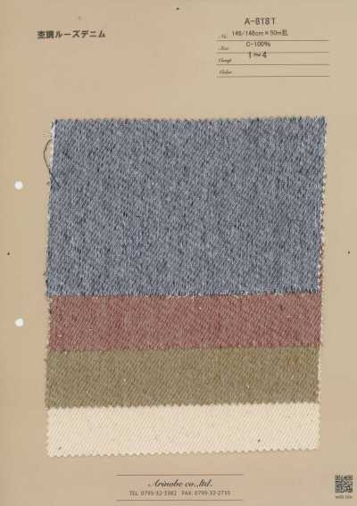 A-8181 Melierter, lockerer Denim