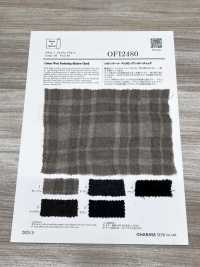 OFI2480 Baumwoll-Wolle Kräuselungs-Schattenkaro[Textilien / Stoffe] Oharayaseni Weitere Fotos