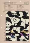 850617 Baumwoll-Leinen-Canvas Panda World