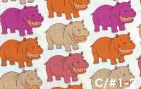 850620 Breitgewebe Happy Hippo[Textilien / Stoffe] VANCET Weitere Fotos