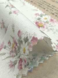 850621 Baumwoll-Lawn ungebleicht Rurudiroman Delicate Bloom[Textilien / Stoffe] VANCET Weitere Fotos