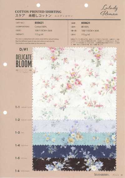 850621 Baumwoll-Lawn ungebleicht Rurudiroman Delicate Bloom