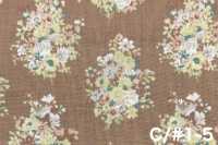 850622 Batist aus ungebleichter Baumwolle Rurudi Roman Floral Harmony[Textilien / Stoffe] VANCET Weitere Fotos
