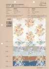 850622 Batist aus ungebleichter Baumwolle Rurudi Roman Floral Harmony