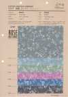 850623 Ungebleichter Baumwollbatist Luludi Roman Rose Nocturne