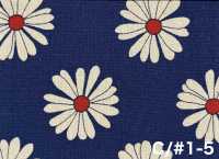 850625 Baumwoll-Leinen-Canvas Margerite[Textilien / Stoffe] VANCET Weitere Fotos