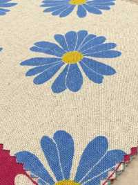 850625 Baumwoll-Leinen-Canvas Margerite[Textilien / Stoffe] VANCET Weitere Fotos