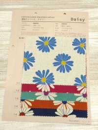 850625 Baumwoll-Leinen-Canvas Margerite[Textilien / Stoffe] VANCET Weitere Fotos
