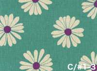 850625 Baumwoll-Leinen-Canvas Margerite[Textilien / Stoffe] VANCET Weitere Fotos