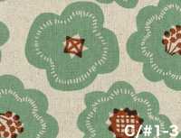 850626 Baumwoll-Leinen-Canvas Blumen-Biskuit[Textilien / Stoffe] VANCET Weitere Fotos