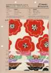 850626 Baumwoll-Leinen-Canvas Blumen-Biskuit