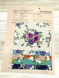 850627 Baumwoll-Leinen-Canvas Anemone[Textilien / Stoffe] VANCET Weitere Fotos